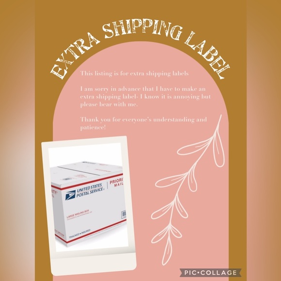 Extra Shipping Label - Picture 1 of 1